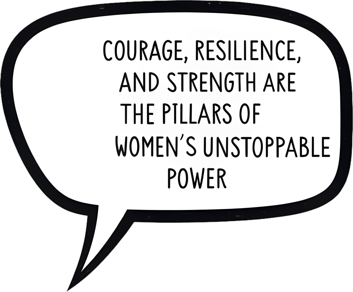 Uplifting Messages Celebrating Womens Achievements on Womens Day. . png