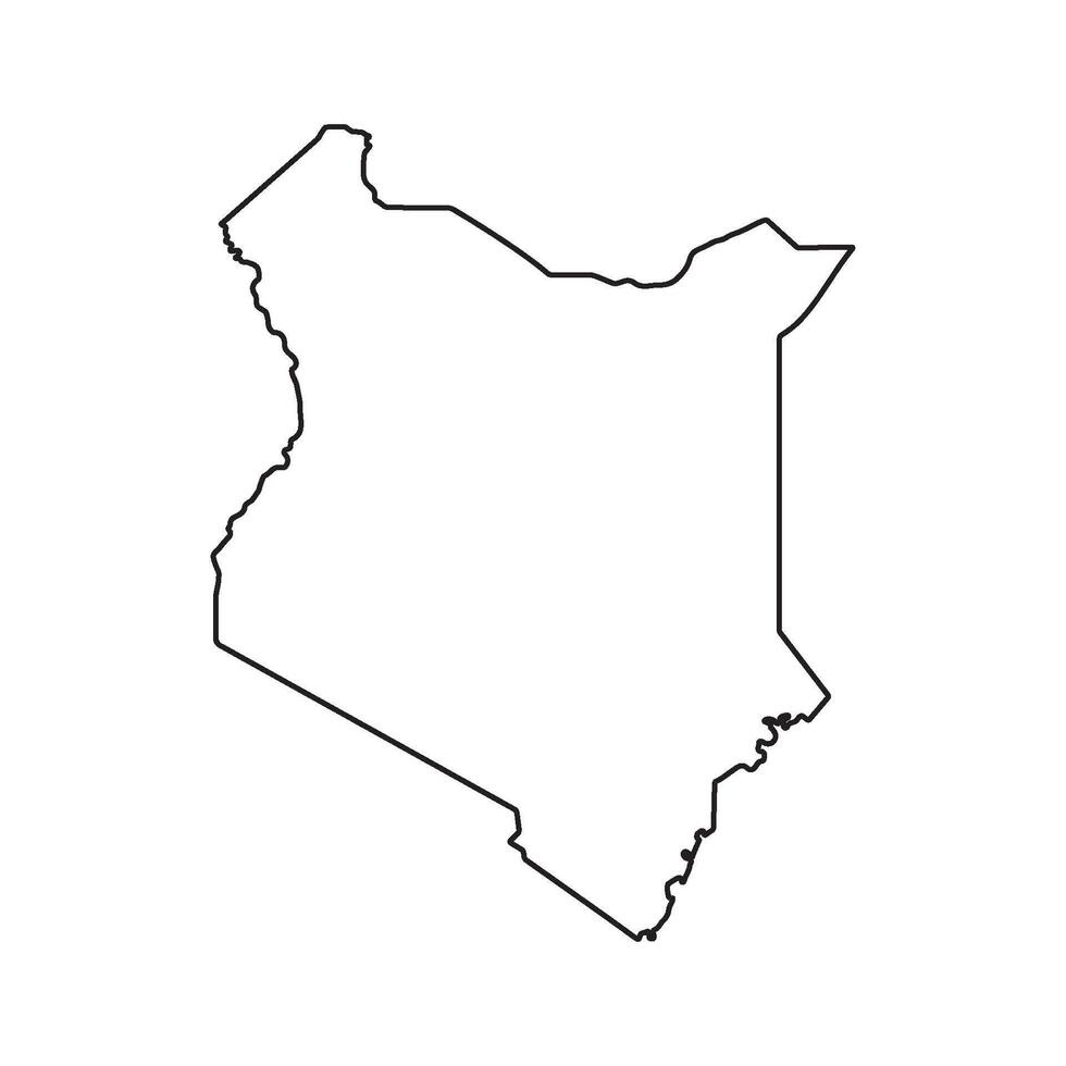 Kenya Map Icon Element vector