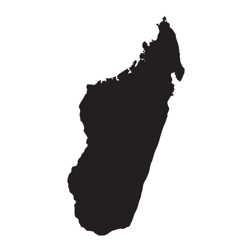 Madagascar Map Symbol Icon vector