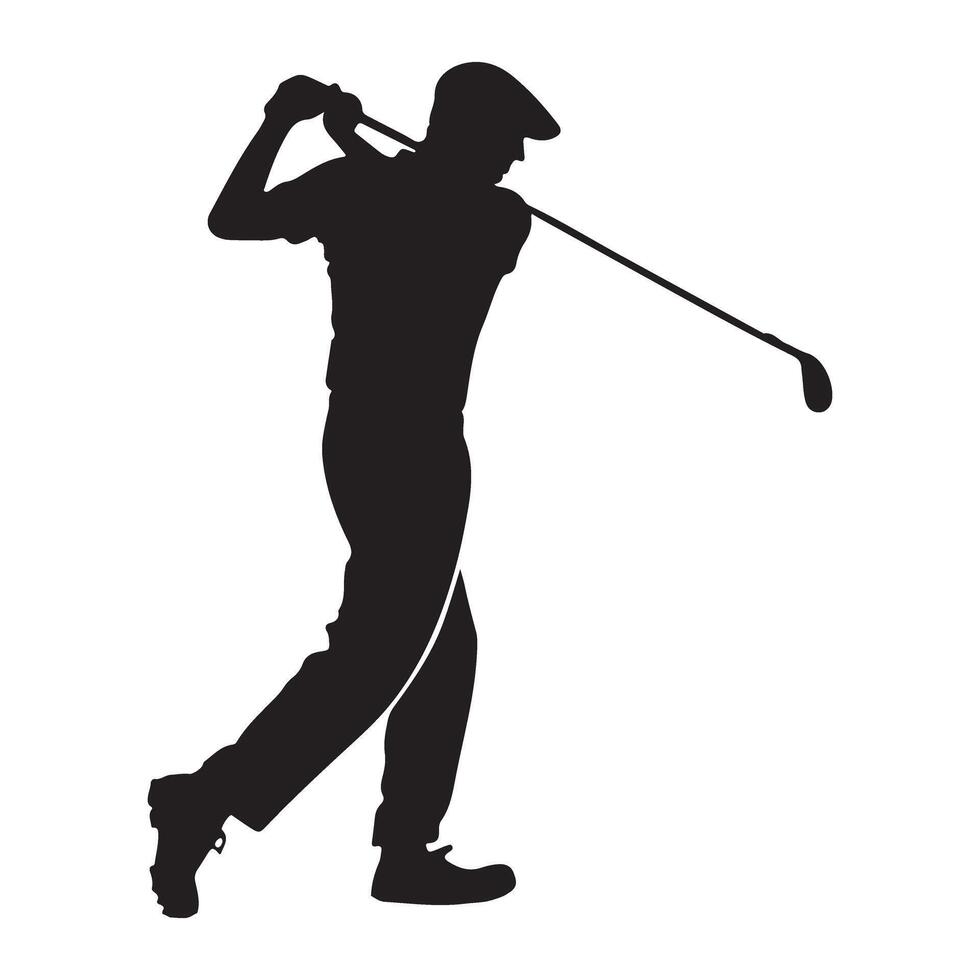 Golfer Silhouette design Illustration vector