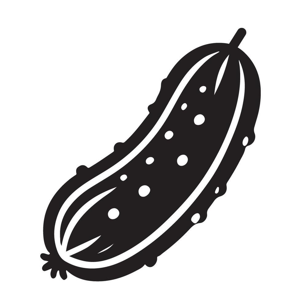 Pickle Silhouette Illustration vector