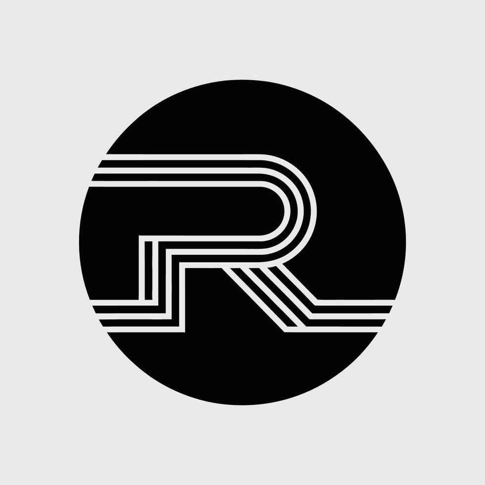 R letter logo, modern logo, unique logo vector