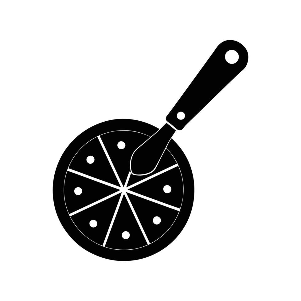 a pizza pan with a slice of pizza on it vector