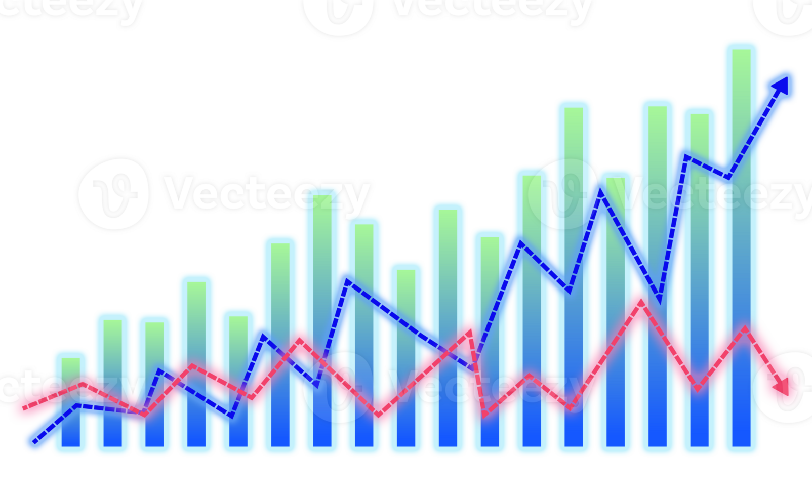 a graph chart with arrows and a line png