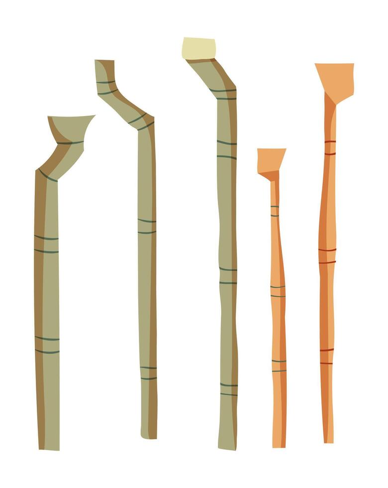 elements of downpipes, street pipes, downspout set, house downspout illustrations vector