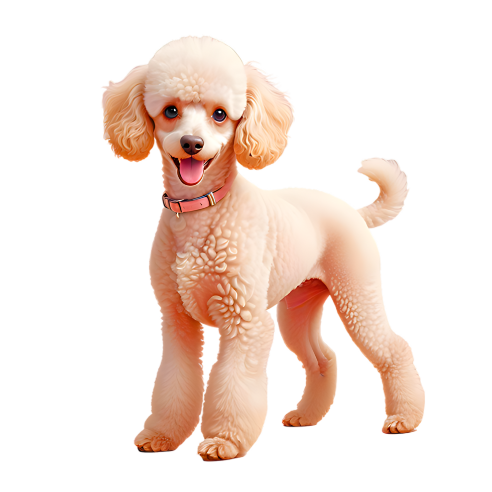 A Cute Poodle Dog Standing png