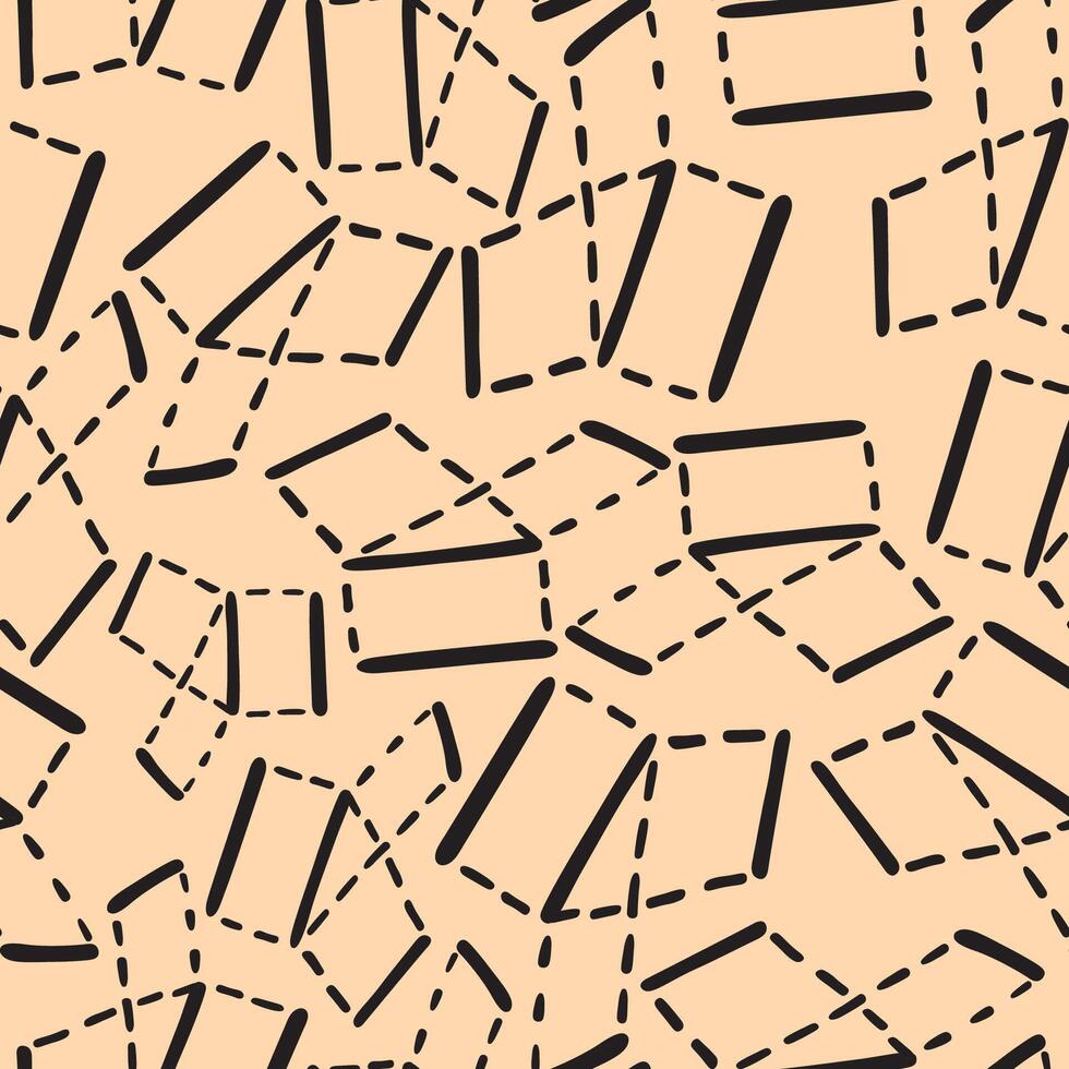 seamless pattern with projection of line vector