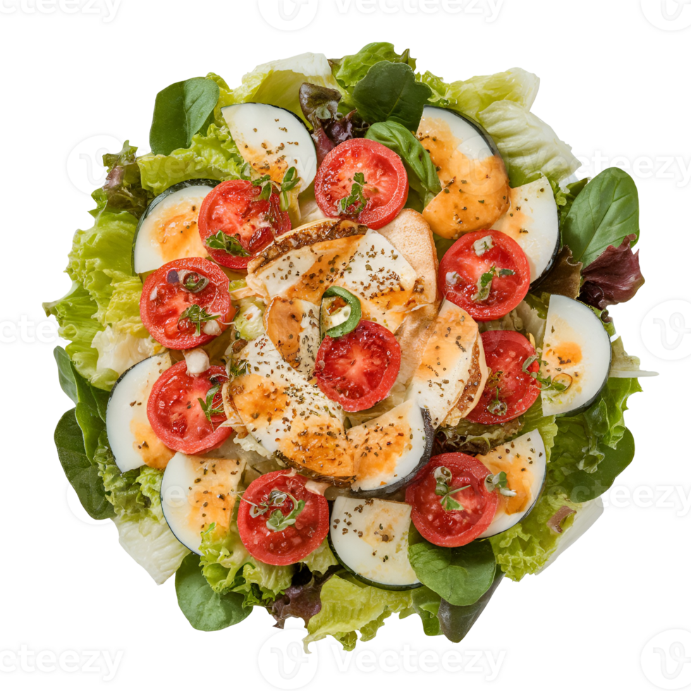 Caesar Salad Top View png