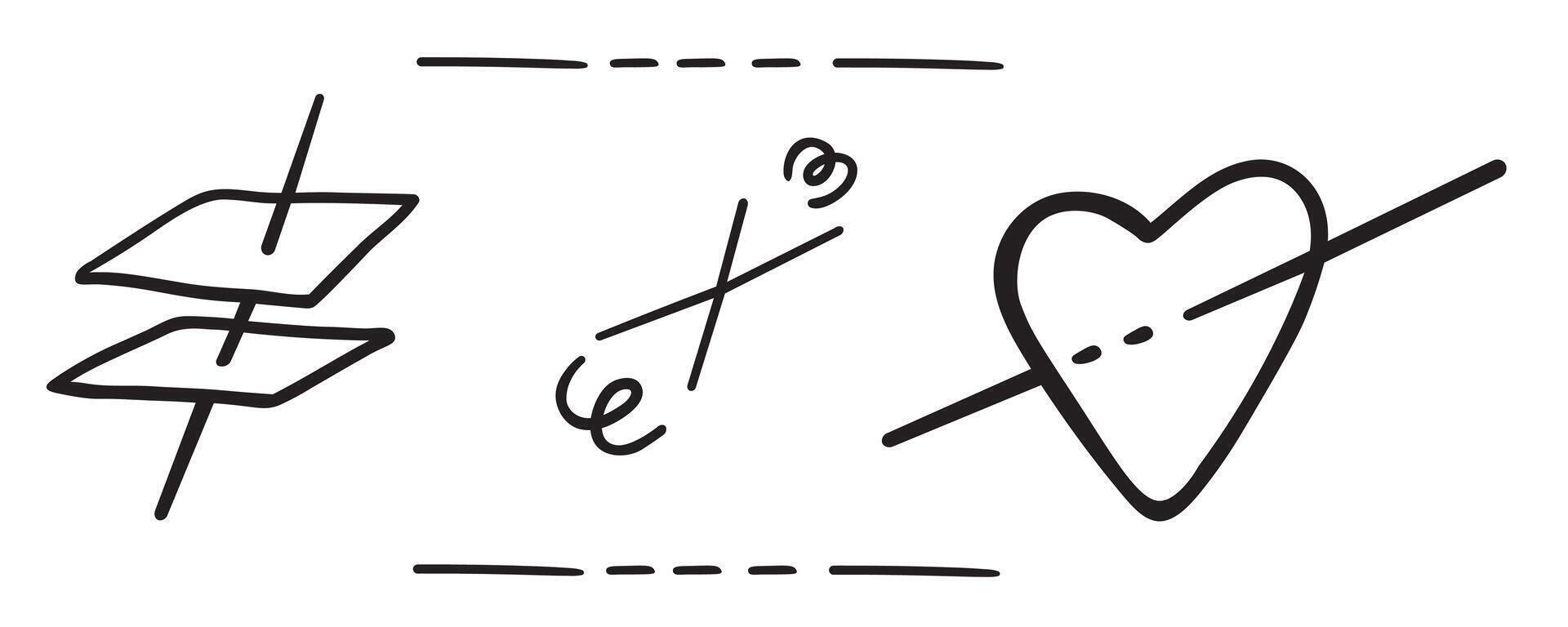 small set of abstract line forms vector