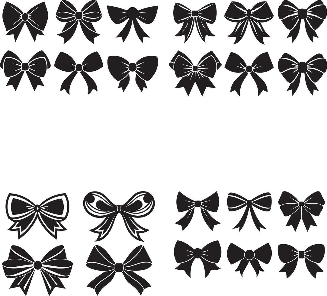 group silhouette ribbon icon vector