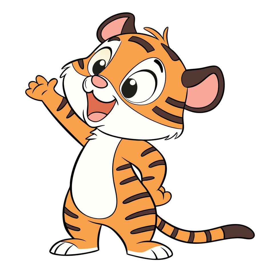 Tiger design illustration cartoon vector