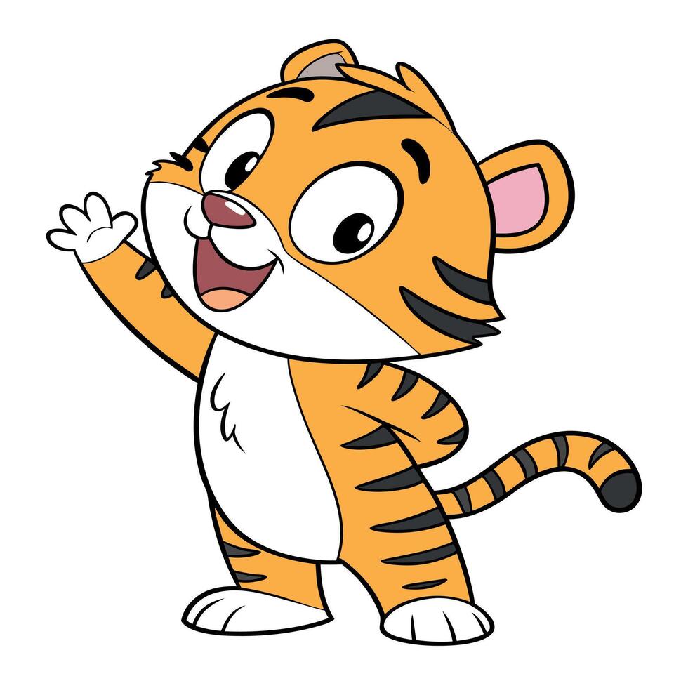 Tiger art illustration vector