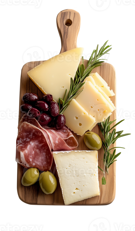 cheese and olives on a cutting board png