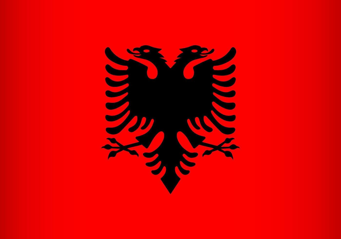 National Flag of Albania vector