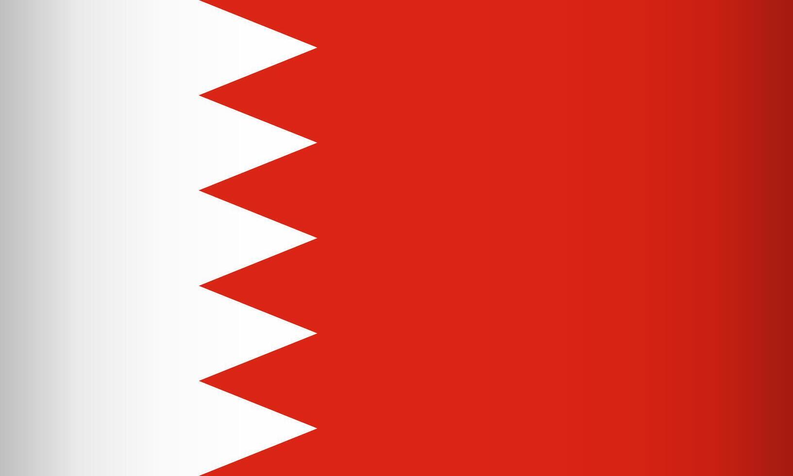 National Flag of the Kingdom of Bahrain vector