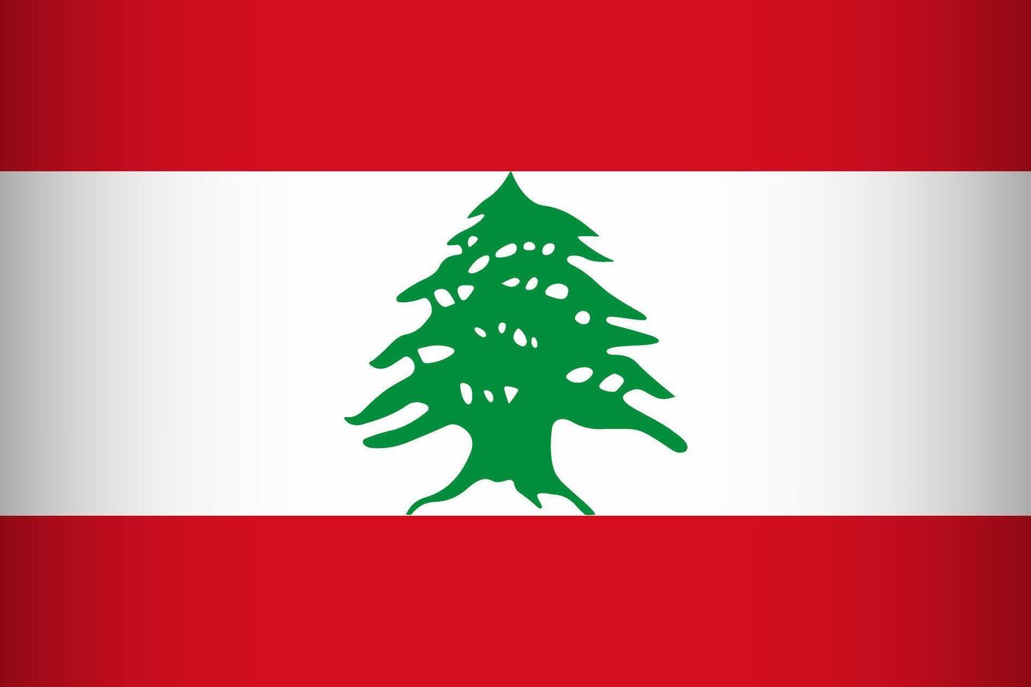 National Flag of the Lebanese Republic vector