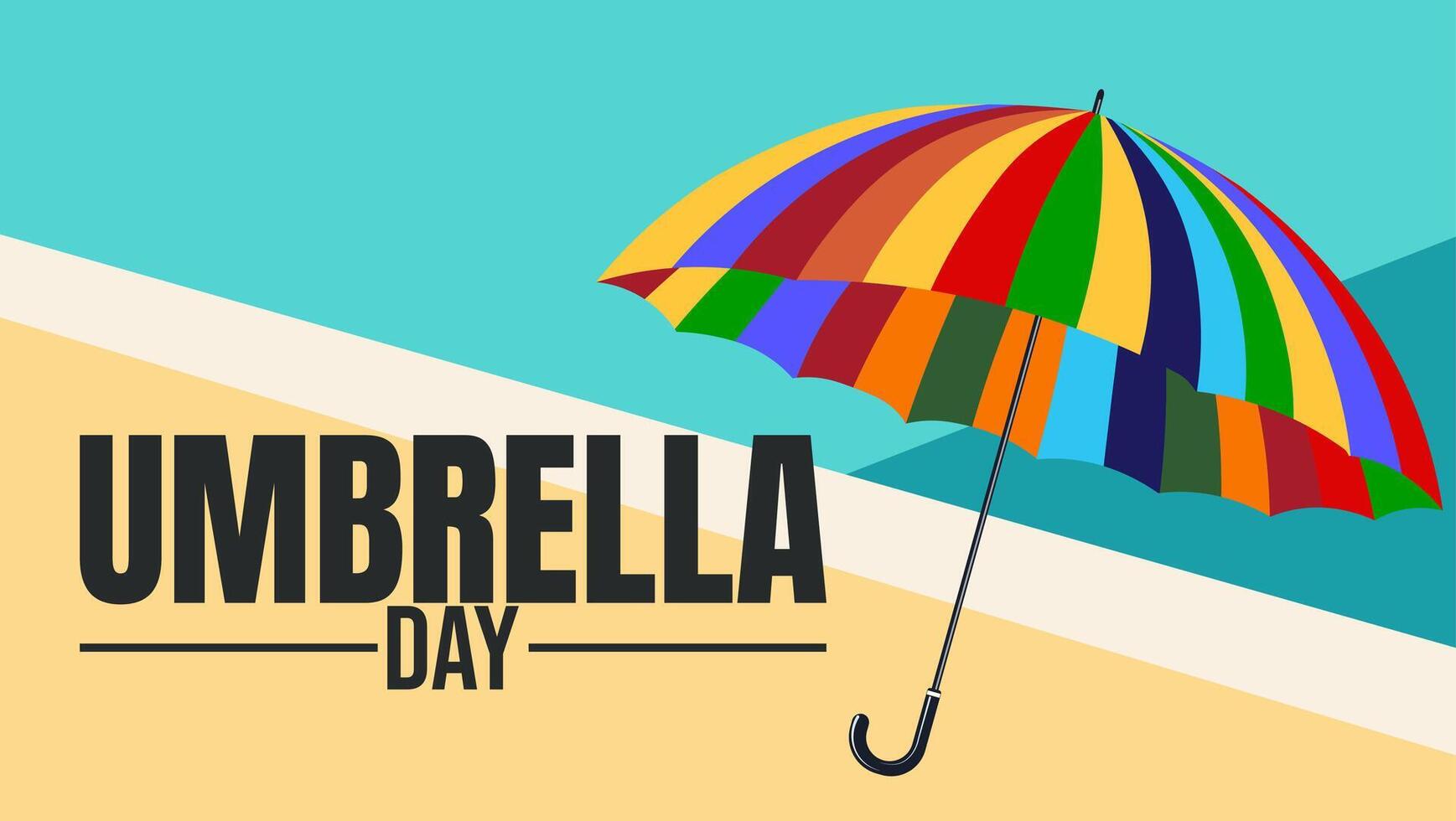 Umbrella Day Appreciating the Charm of Rainy Day Essentials vector