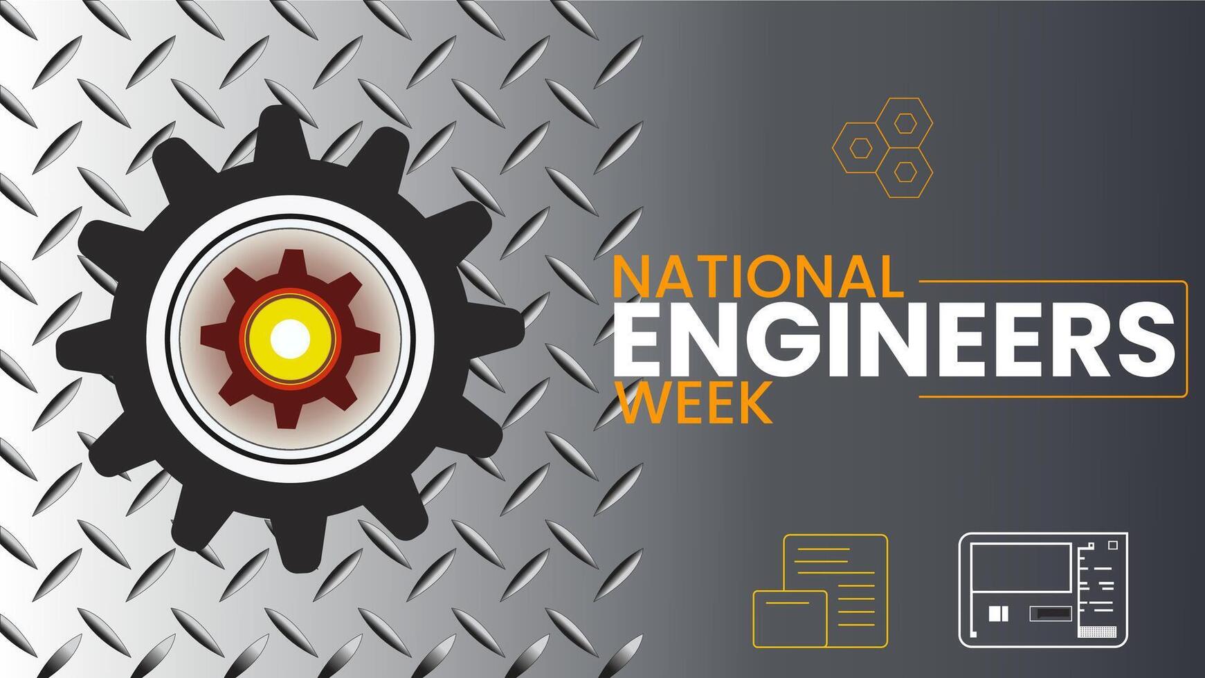 National Engineers Week Celebrating Innovation, Creativity, and Problem Solving vector