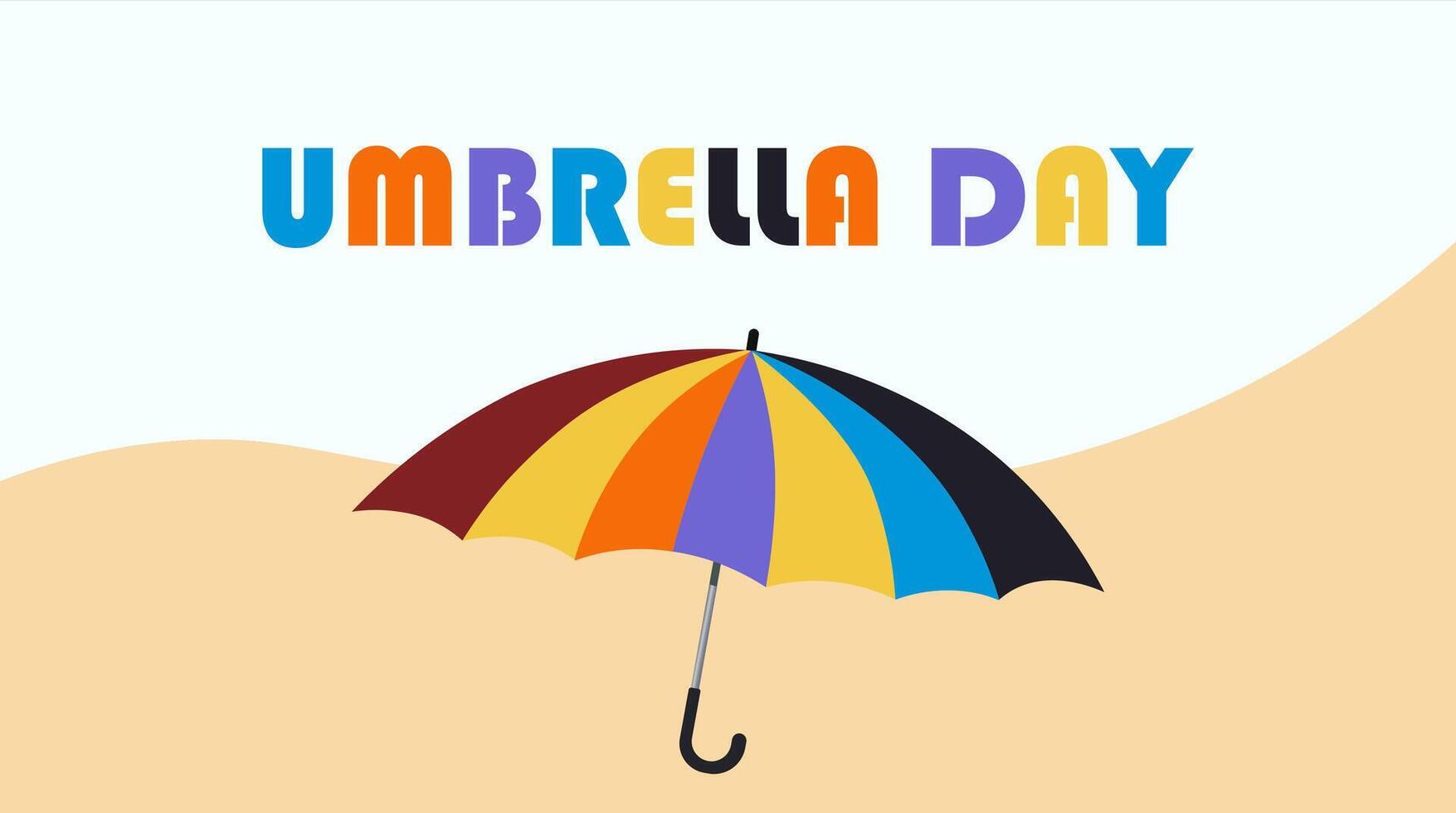 Umbrella Day A Tribute to Style and Shelter vector
