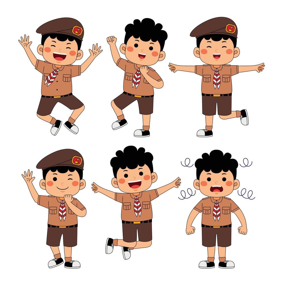 Scout Student Kids Back to School vector