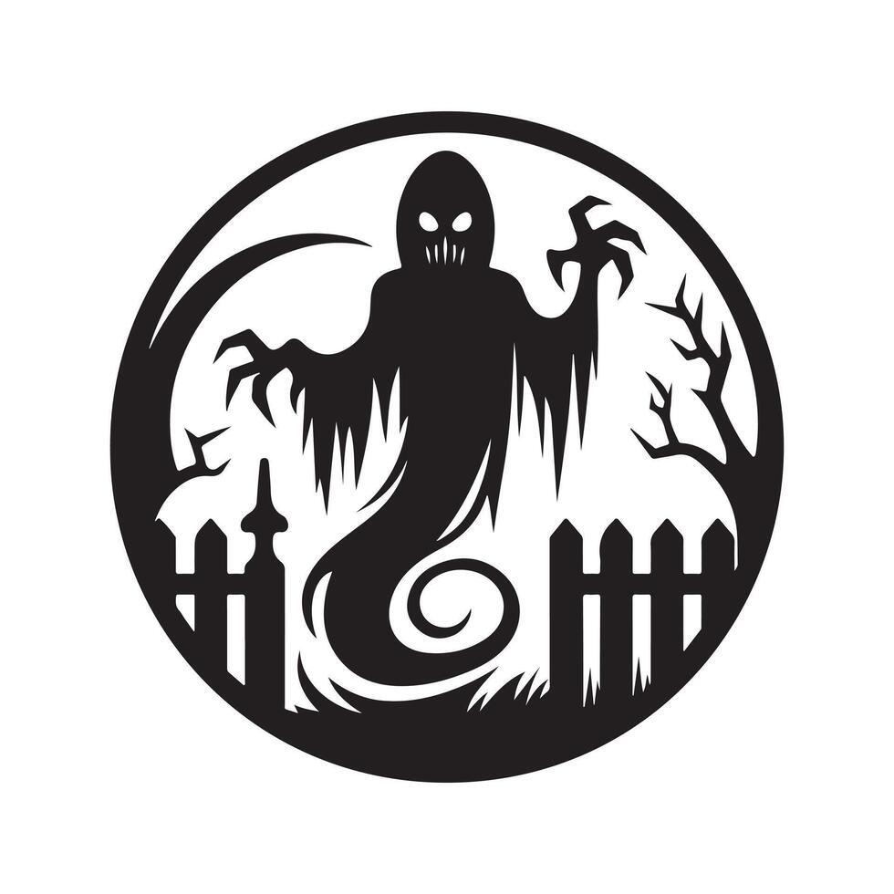 Halloween Nightmare Vectors Art for Eerie Design Concepts