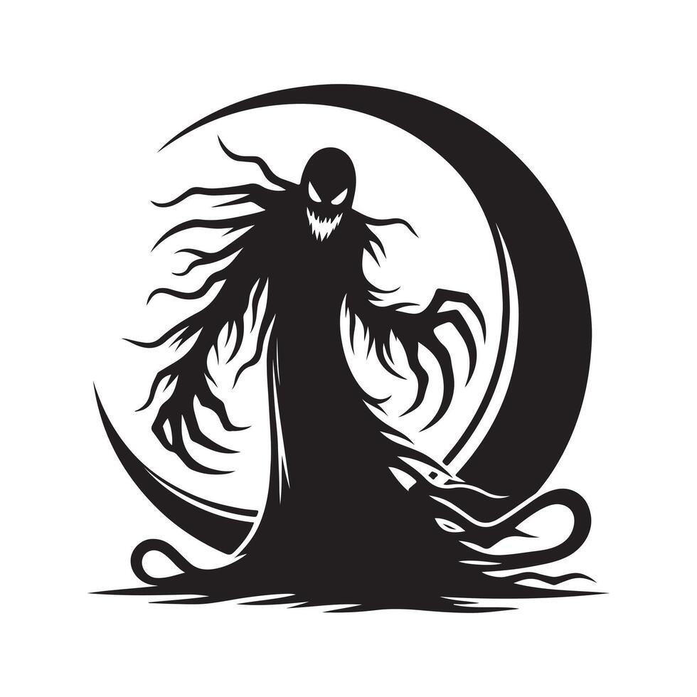 Halloween Silhouette Vectors for Artistic Projects