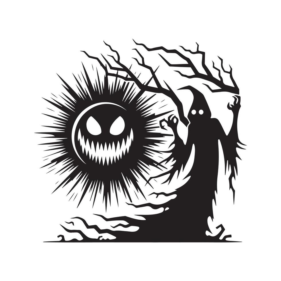Halloween Silhouette Vectors Art for Digital Marketing