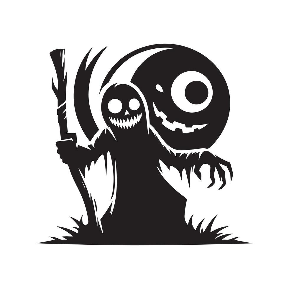Halloween Silhouette Vectors for Flyers and Brochures