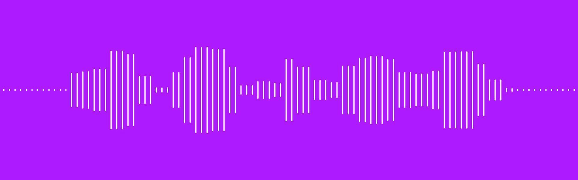 Audio waveform, music wave elements vector