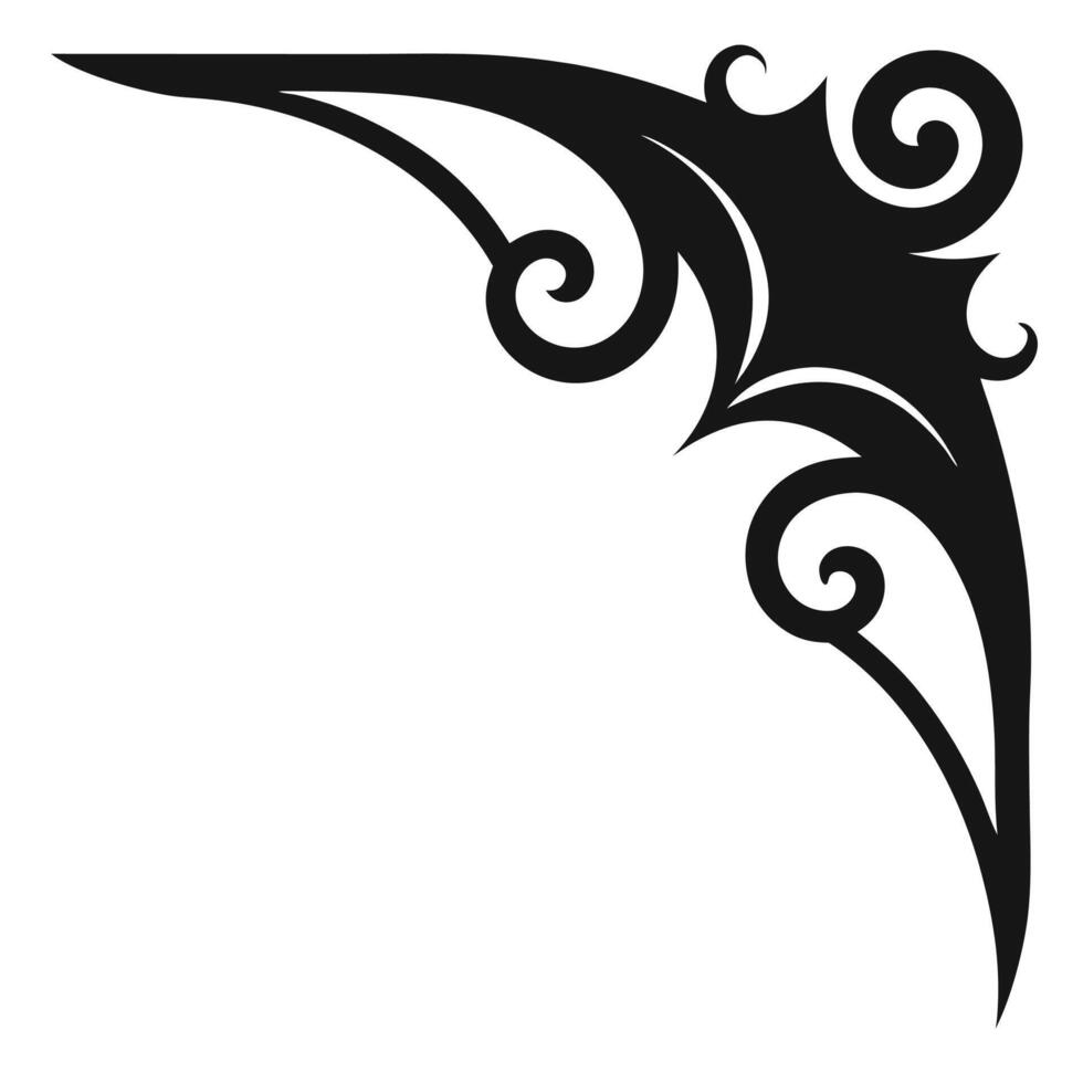 Decorative Ornamental Corner Artistic Classic Projects vector