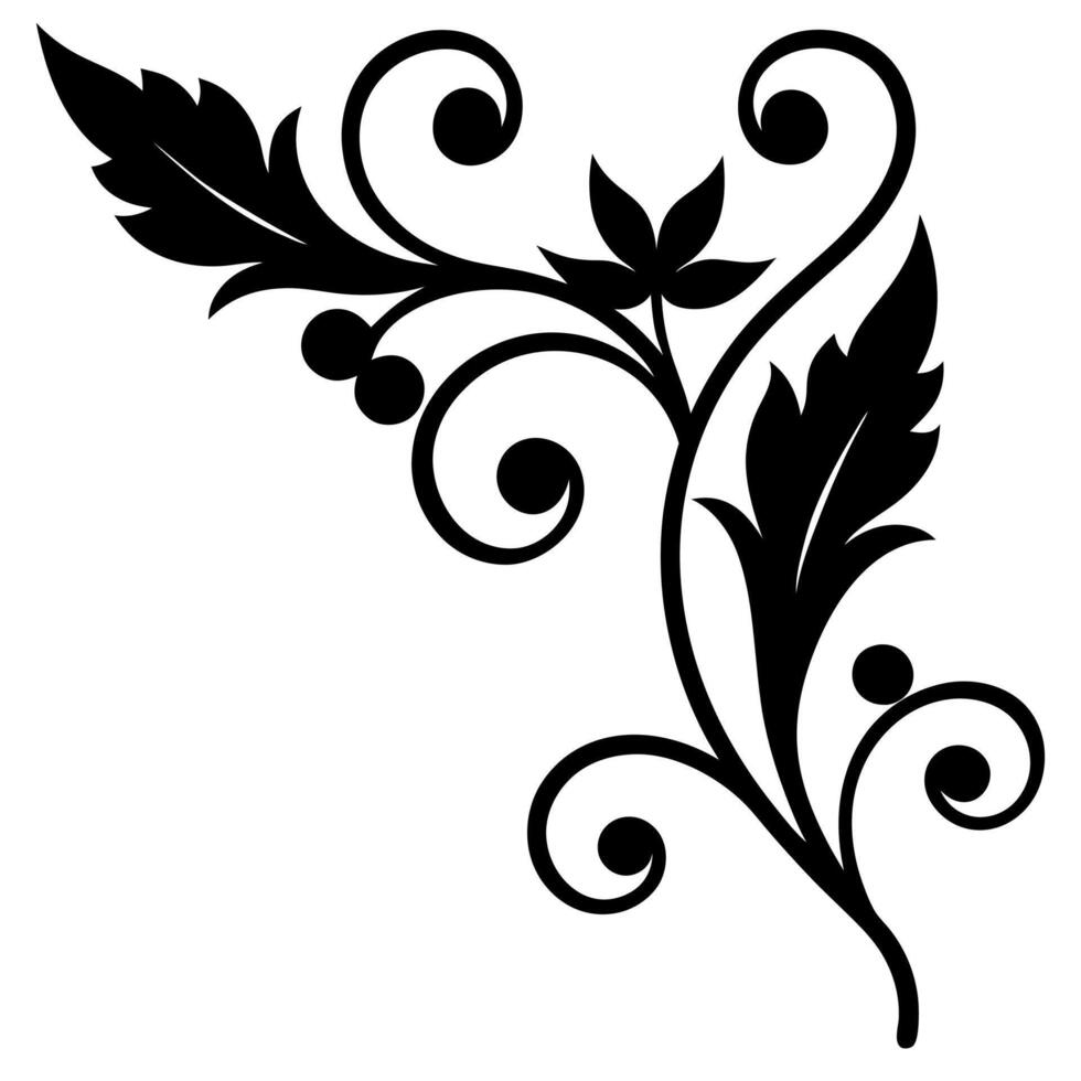 Ornamental Corner Elements Perfect Refined Design vector