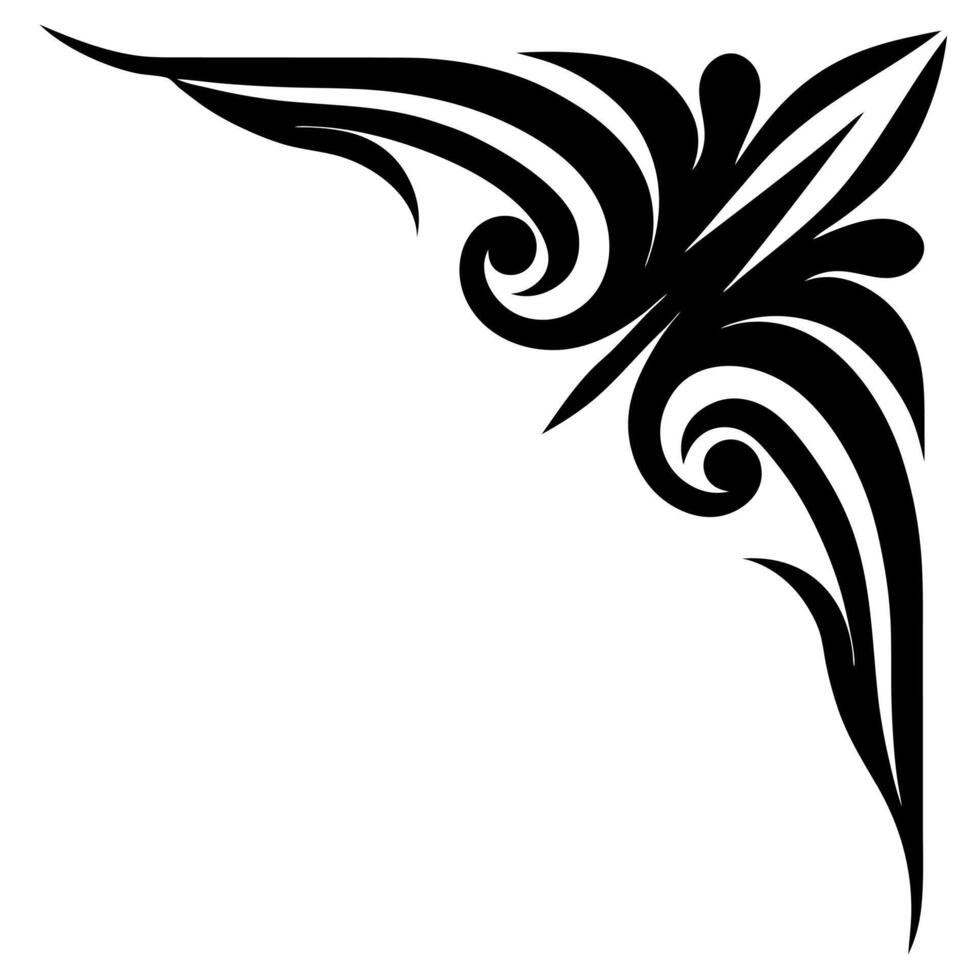 Intricate Corner Elements for Stylish Design Ideas vector