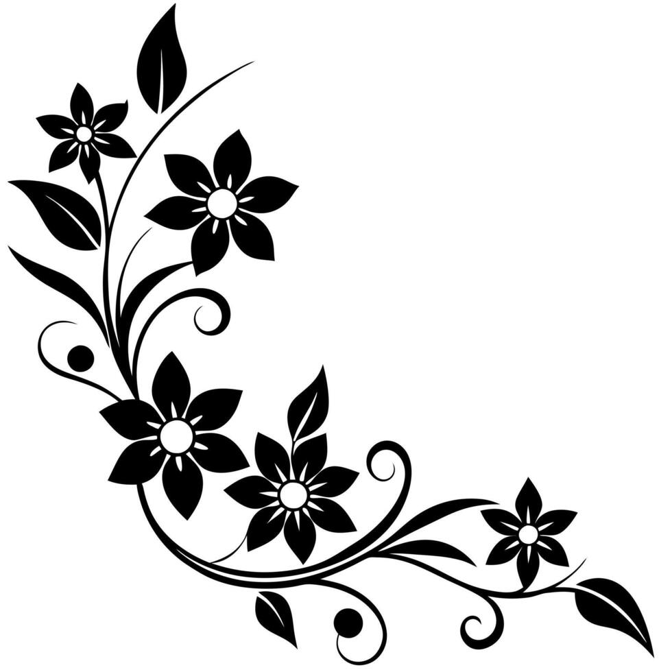 Ornamental Corner Elements Perfect Detailed Refined Design vector