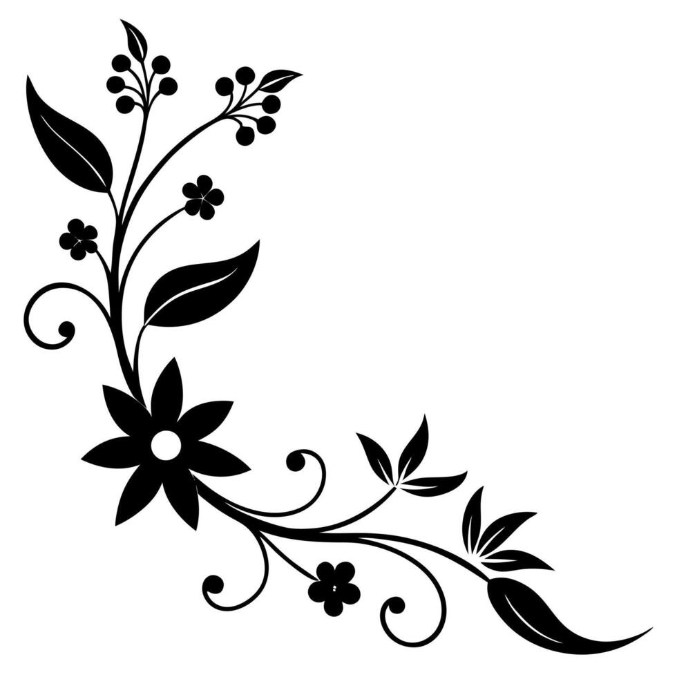 Elegant Corner Elements Ornaments for Decorative Design Illustration vector