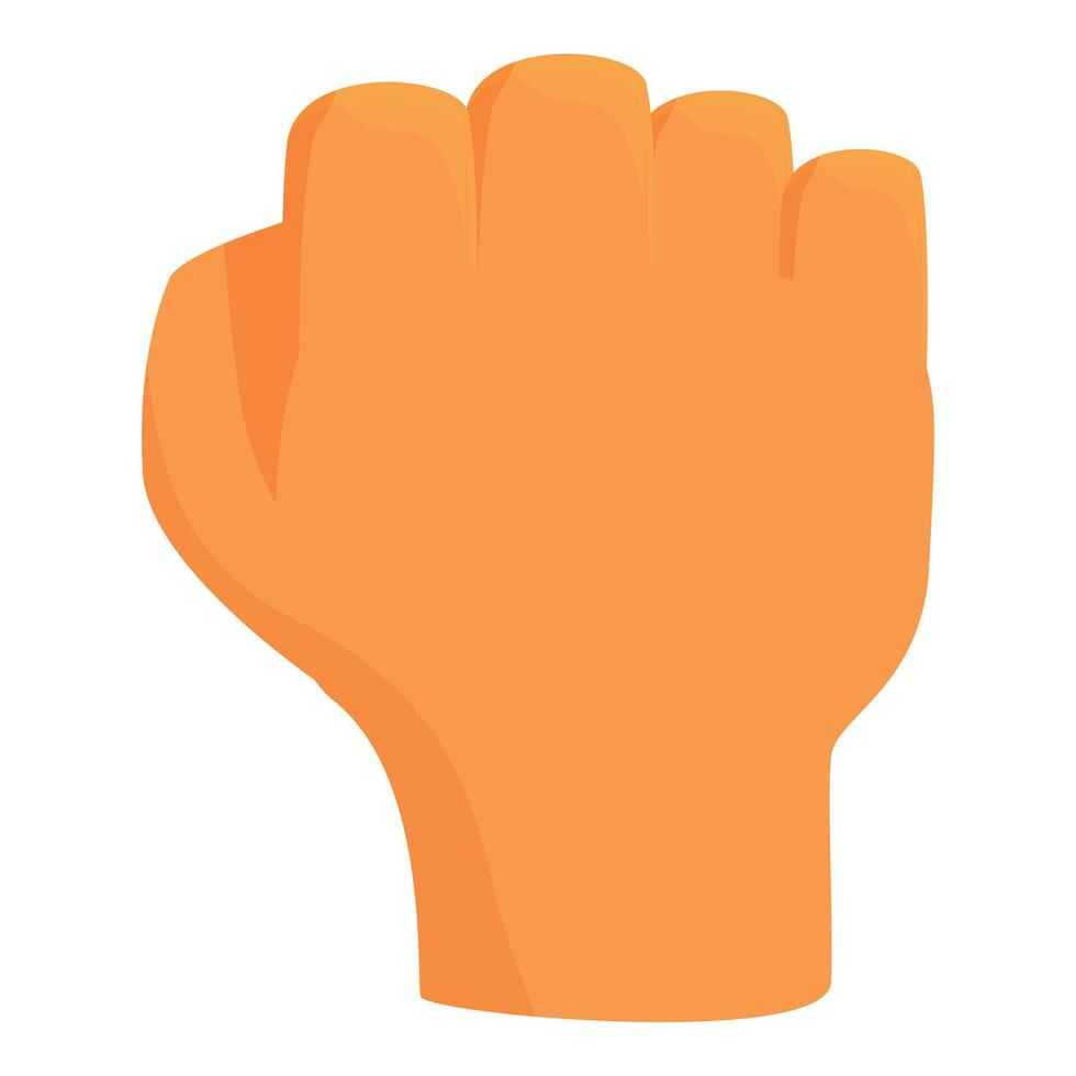 Clenched fist symbolizing strength and determination vector