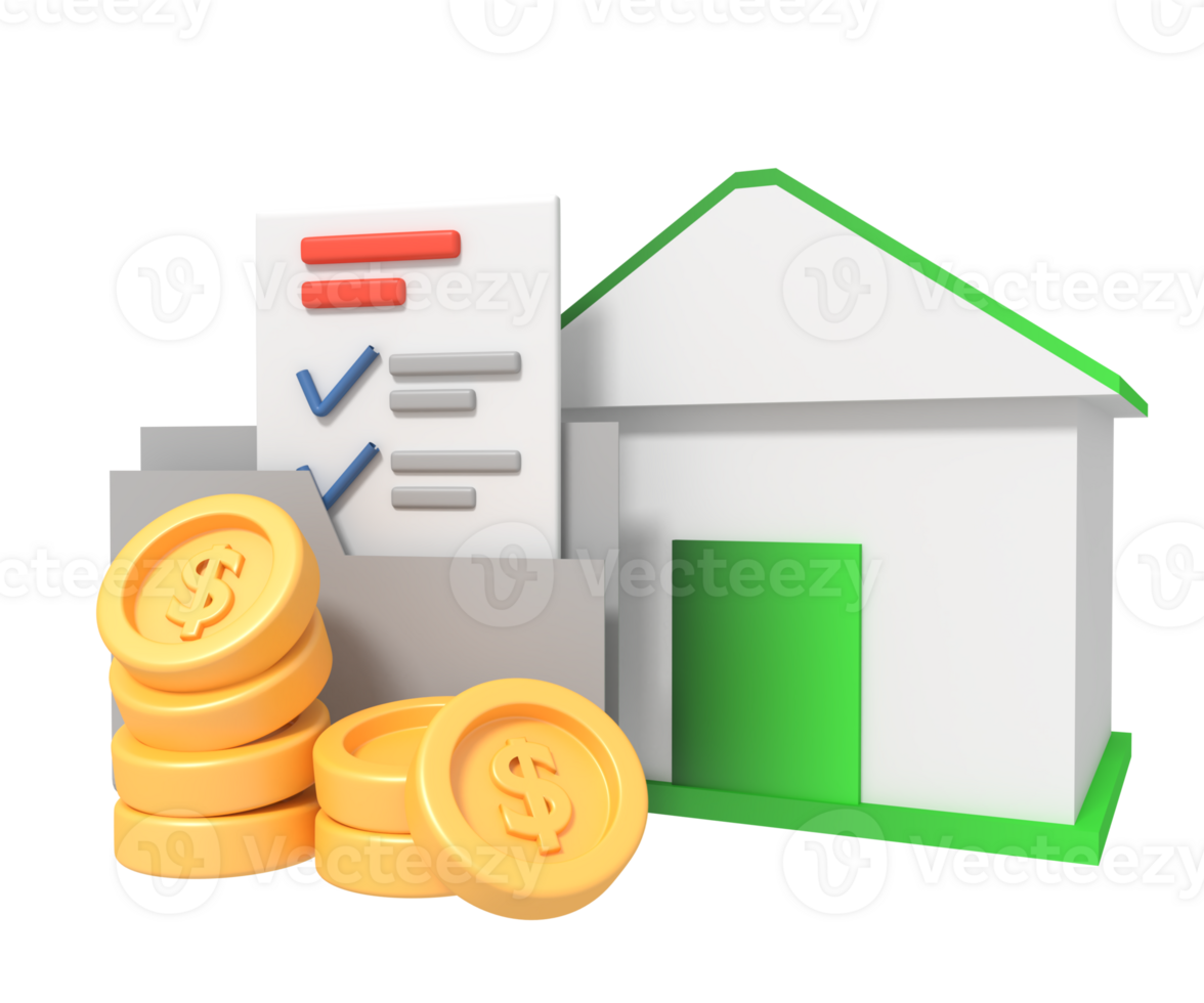 house with document folder file png