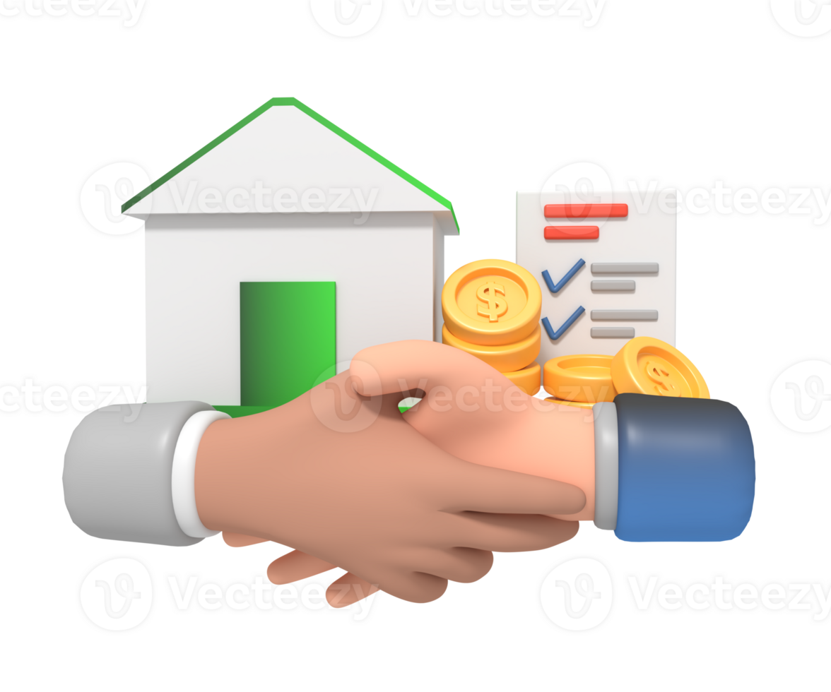 house with shaking hands png