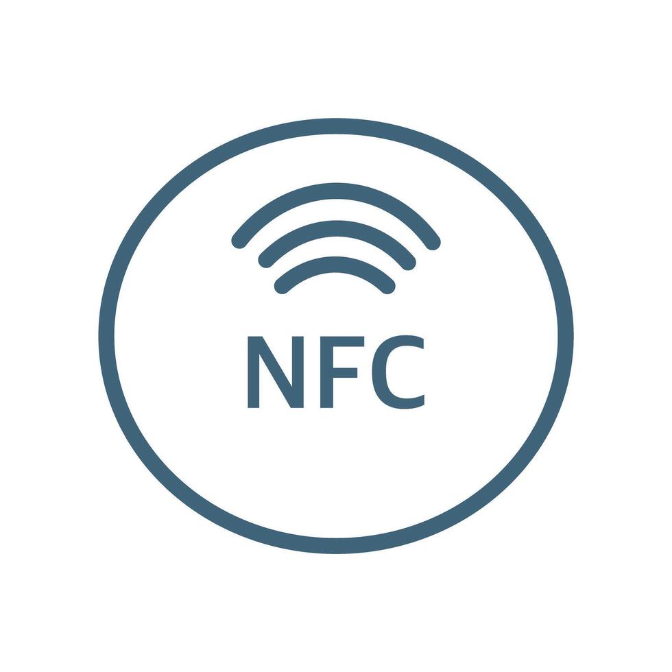 Near Field Communication nfc payment concept. Contact less vector