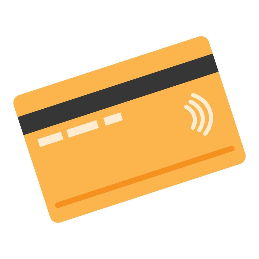 NFC wireless payment technology contactless payment, credit card tap pay vector