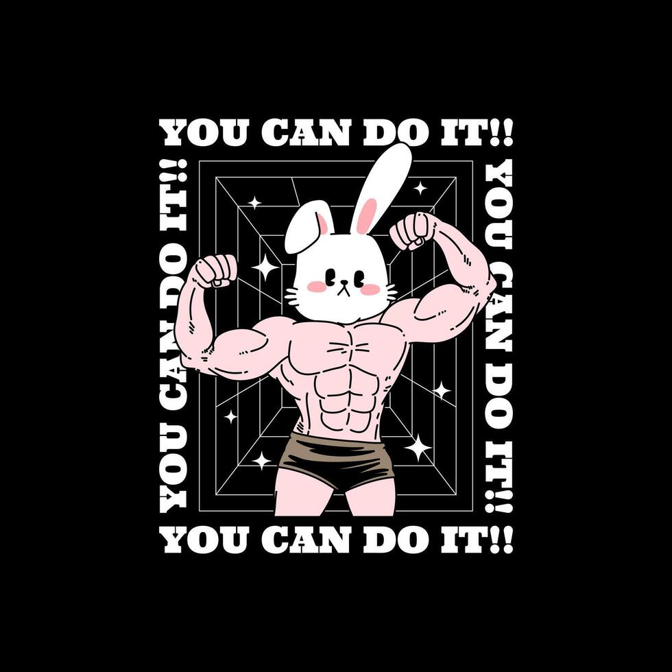 You Can Do It vector