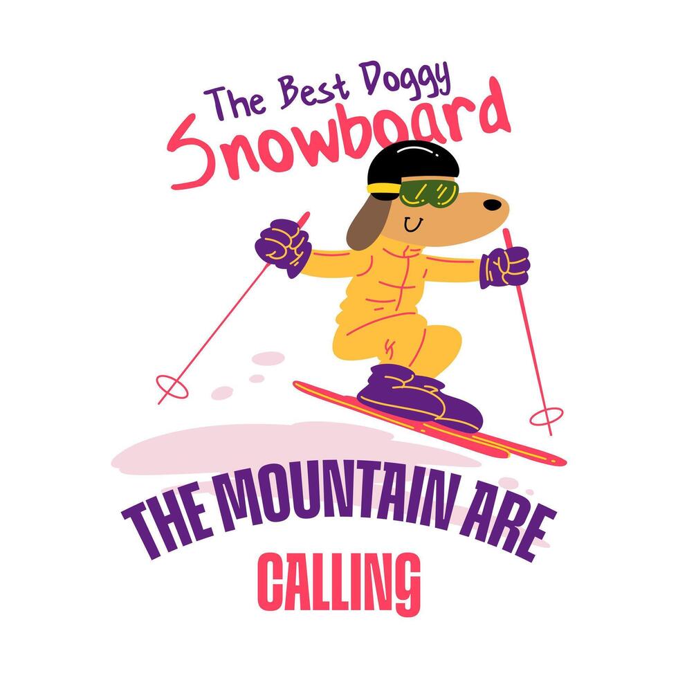 Doggie Doo Mountain Calling vector