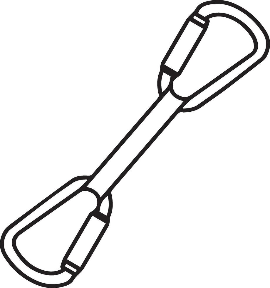 A black and white drawing of a carabine vector