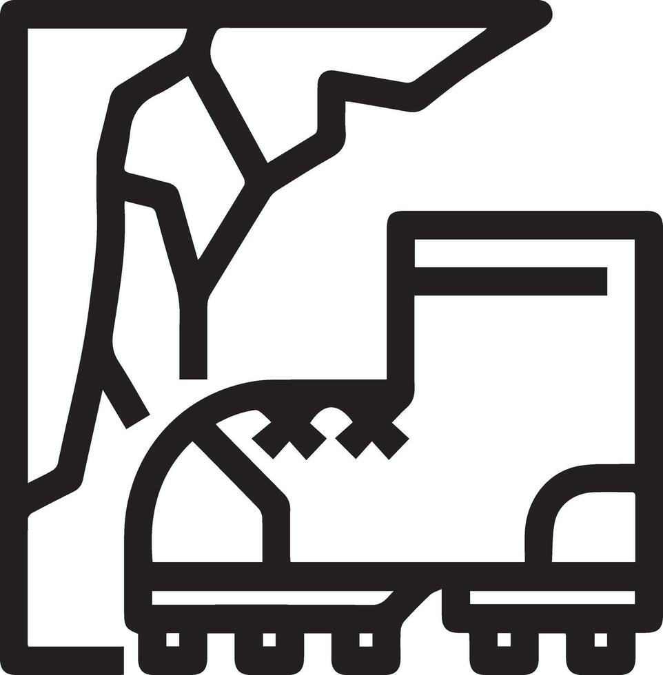 A black and white illustration of a shoe with a cliff vector