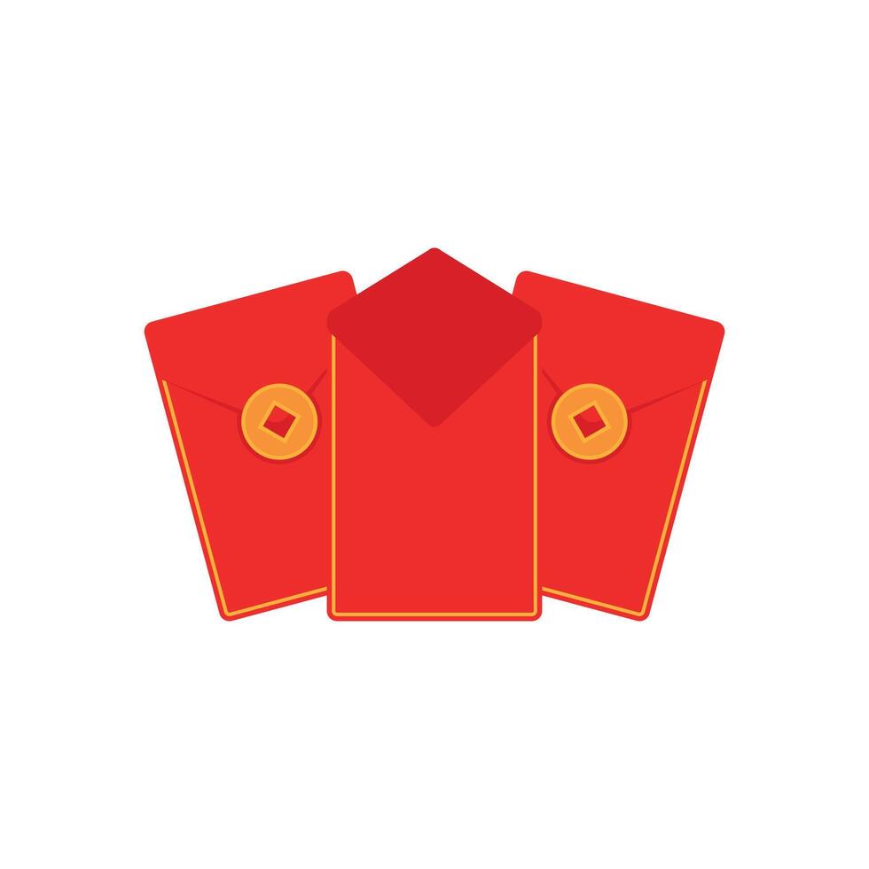 red packet chinese design template vector