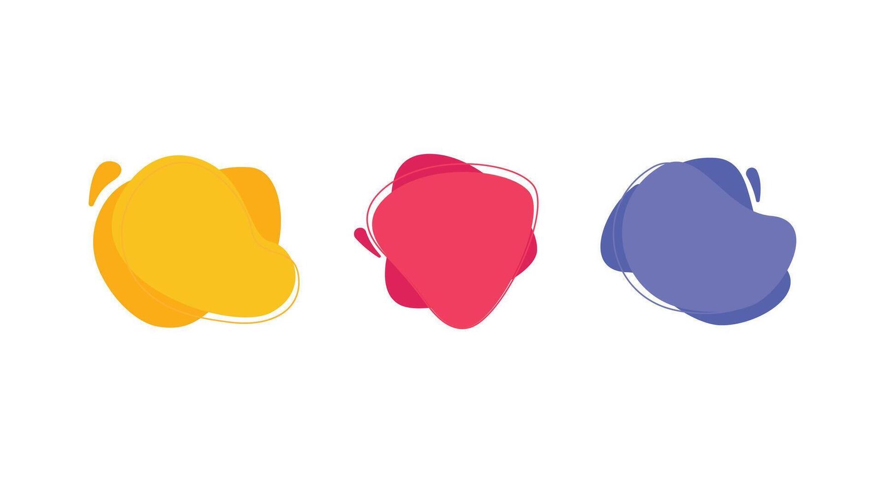 abstract liquid shape design concept idea vector