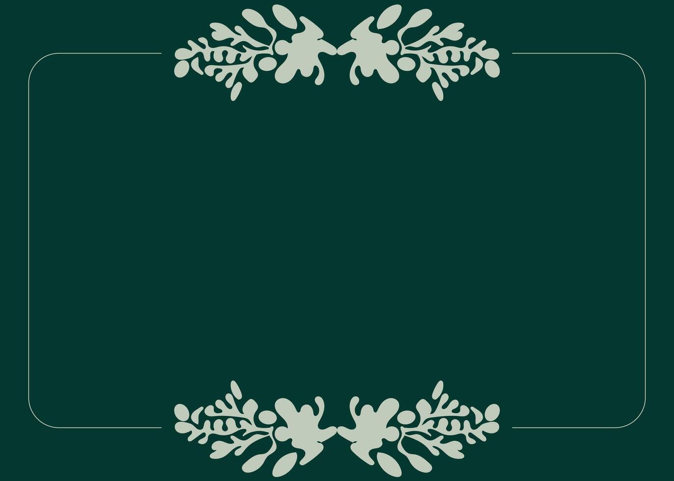 wedding card template design with abstract floral decoration background vector