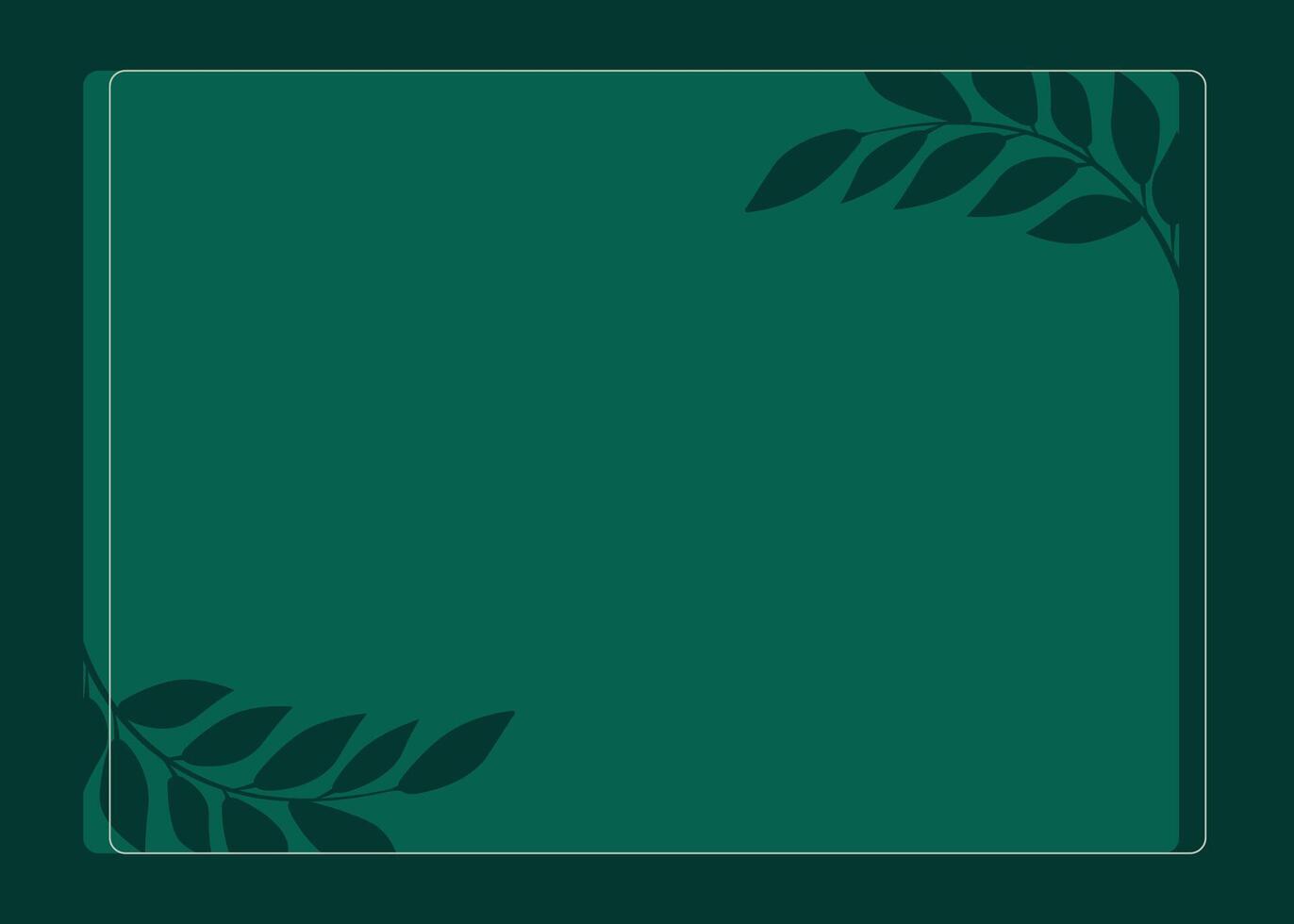 wedding card template with tree branch decoration background vector