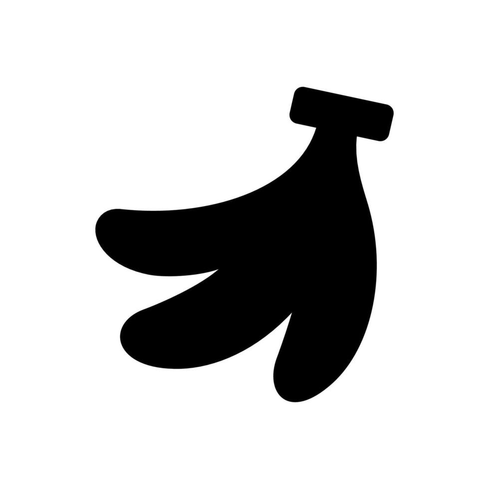 banana icon illustration glyph vector