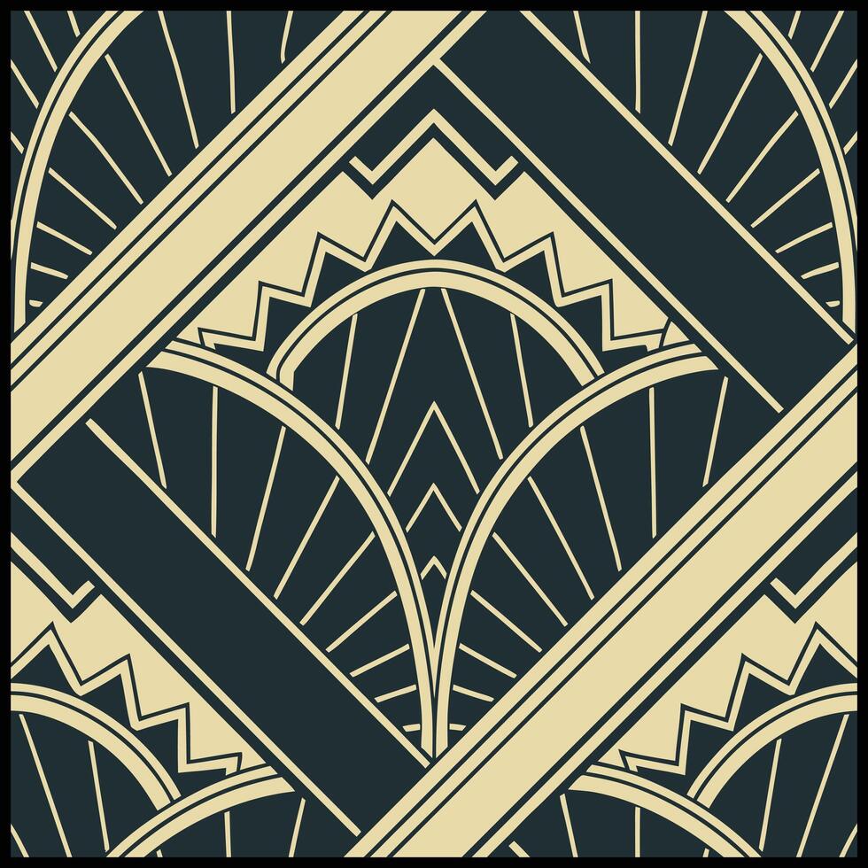 art deco style wallpaper with geometric shapes vector