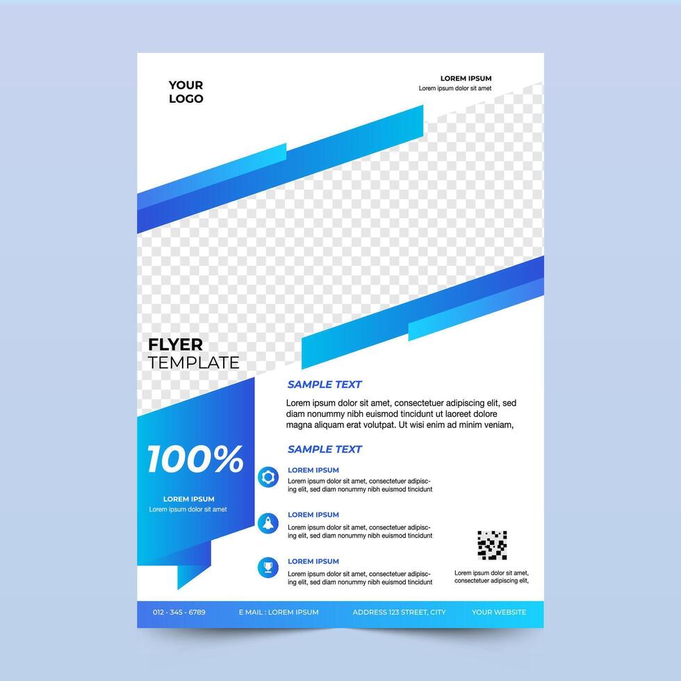 professional and elegant business flyer template for corporate branding. A4 design size. modern design vector